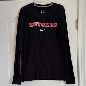 Nike Black Long Sleeve with Red Graphic